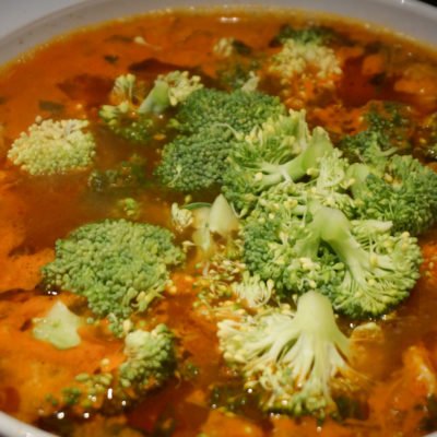 Итальянский овощной суп с таглиателли