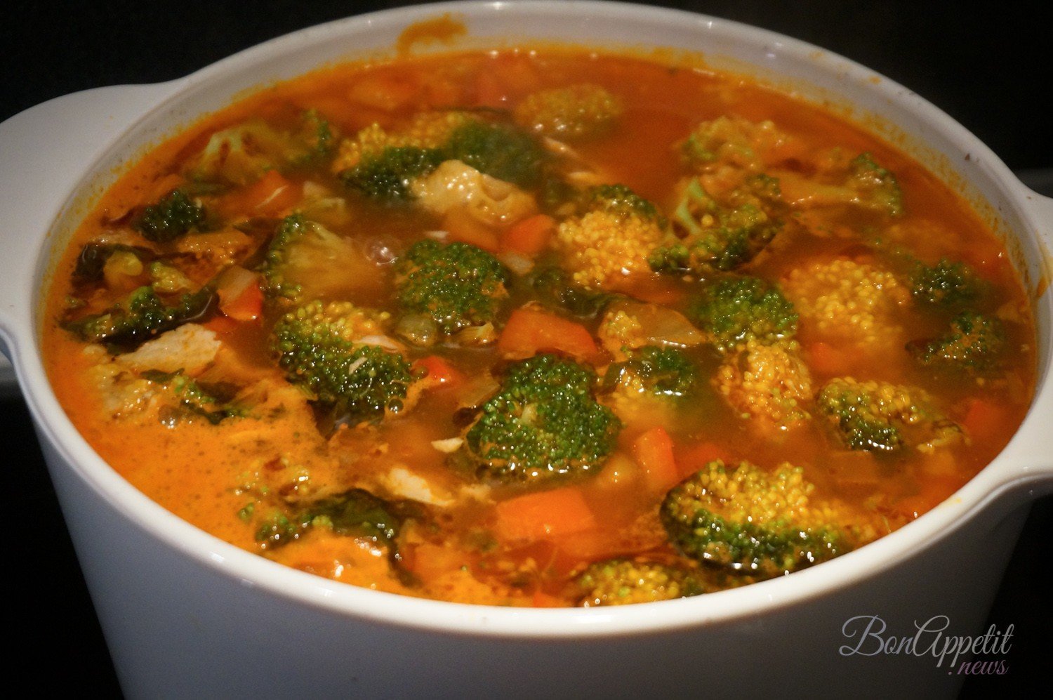 Итальянский овощной суп с таглиателли